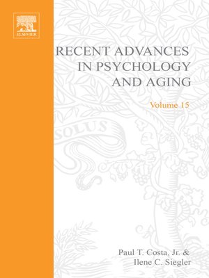cover image of Recent Advances in Psychology and Aging